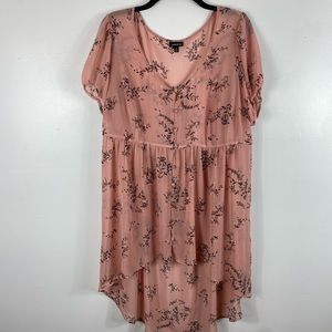 Torrid Floral Sheer Blouse